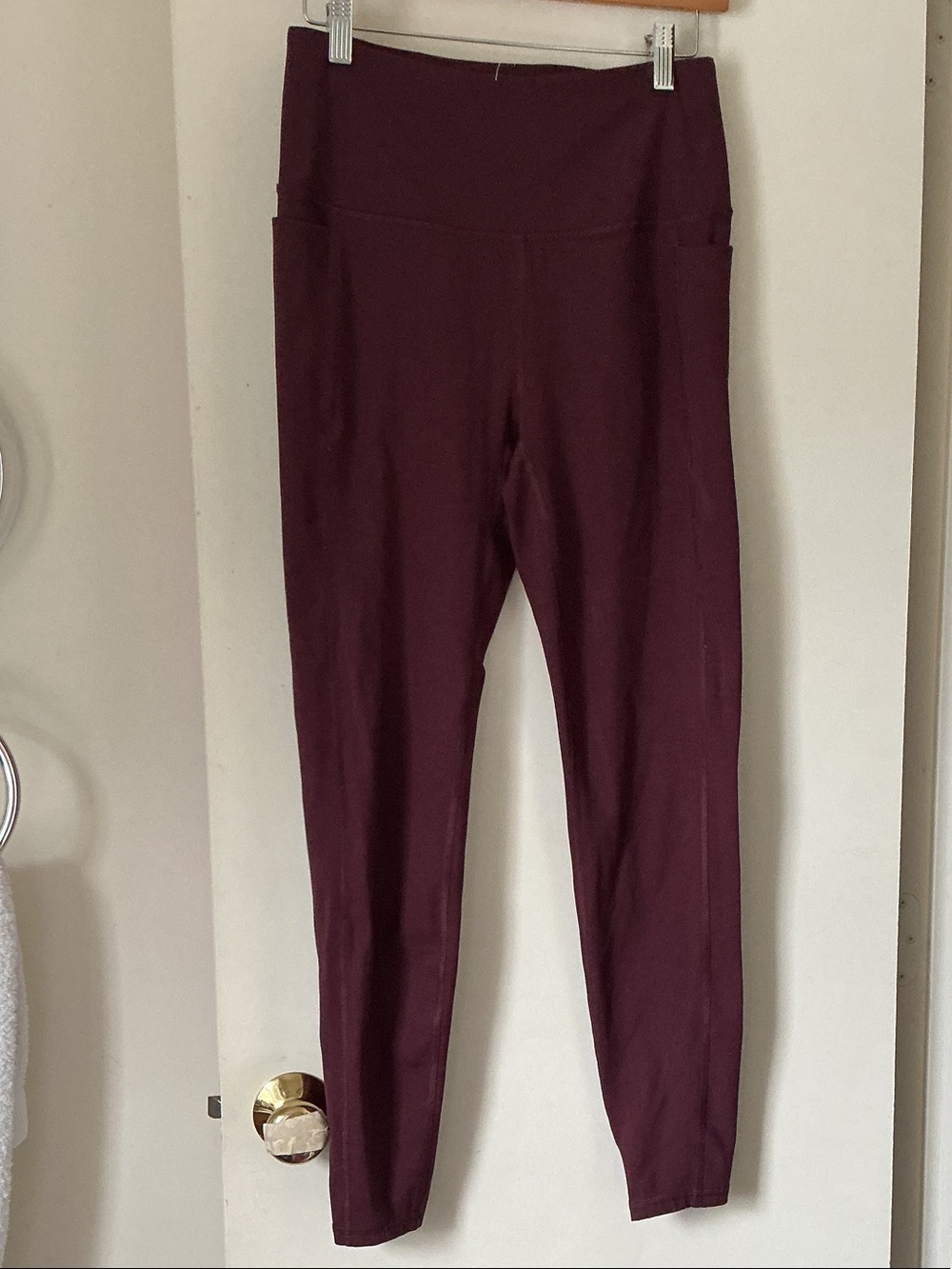 SPYDER High-Rise Women's Leggings in Burgundy